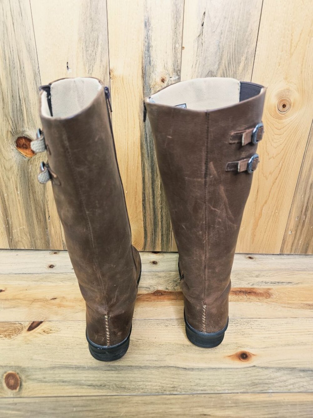 Keen Oakk Brown Leather Bern Baby Bern Knee High Boot Size 8 - Picture 2 of 7